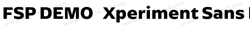 FSP DEMO   Xperiment Sans Bold Regu字体转换